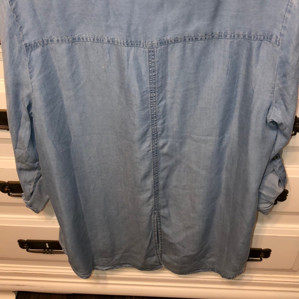 blue button up - Picture 5 of 6
